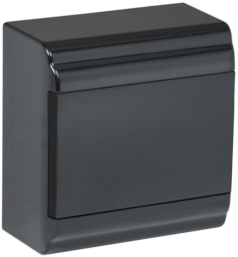 Корпус модульный пл. нав. ЩРН-П-6 PRIME черный IP41