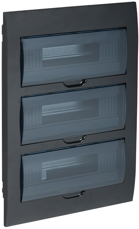 Корпус модульный пл. встр. ЩРВ-П-36 черный IP41