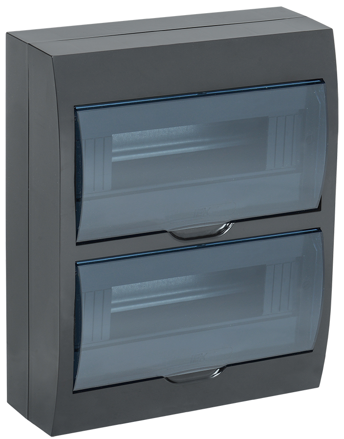 Корпус модульный пл. нав. ЩРН-П-24 черный IP41