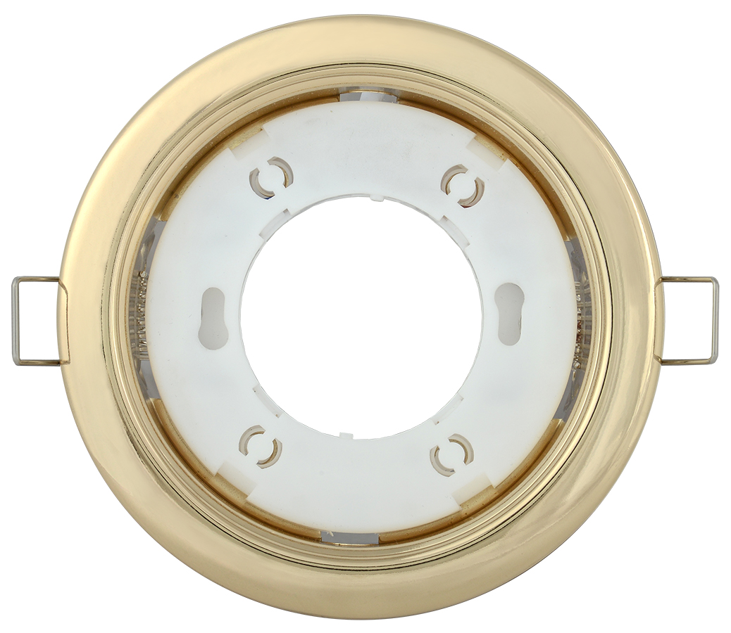 Светильник 4114 встраиваемый декоративный под лампу GX53 золото