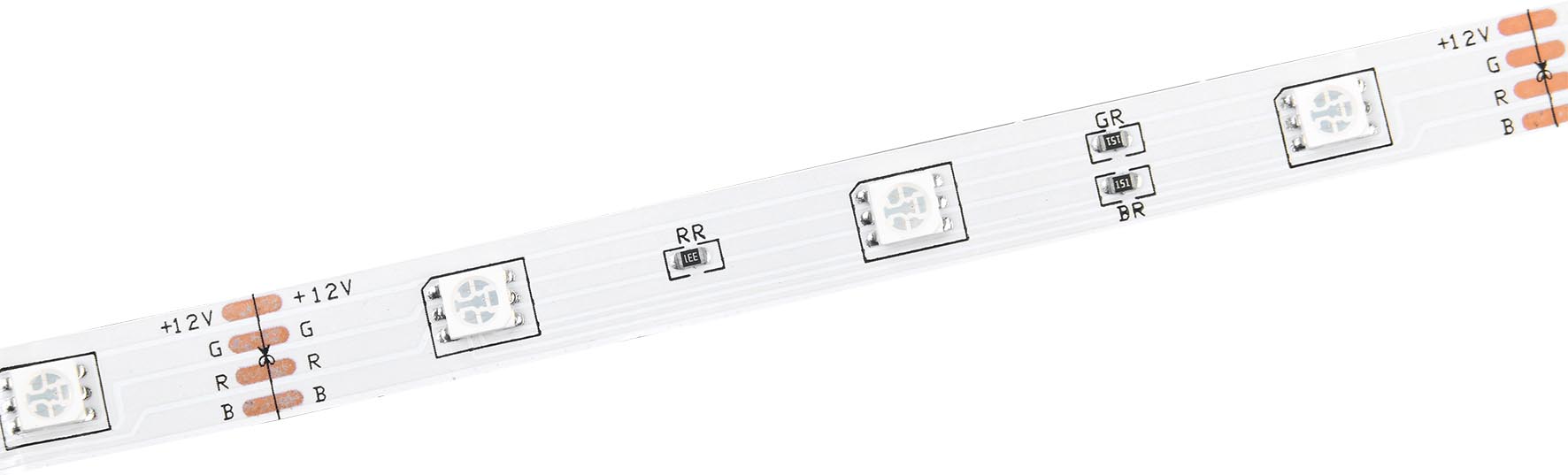 Лента светодиодная 5м LSR-5050RGB30 7,2Вт/м 12В RGB IP20 30LED/м