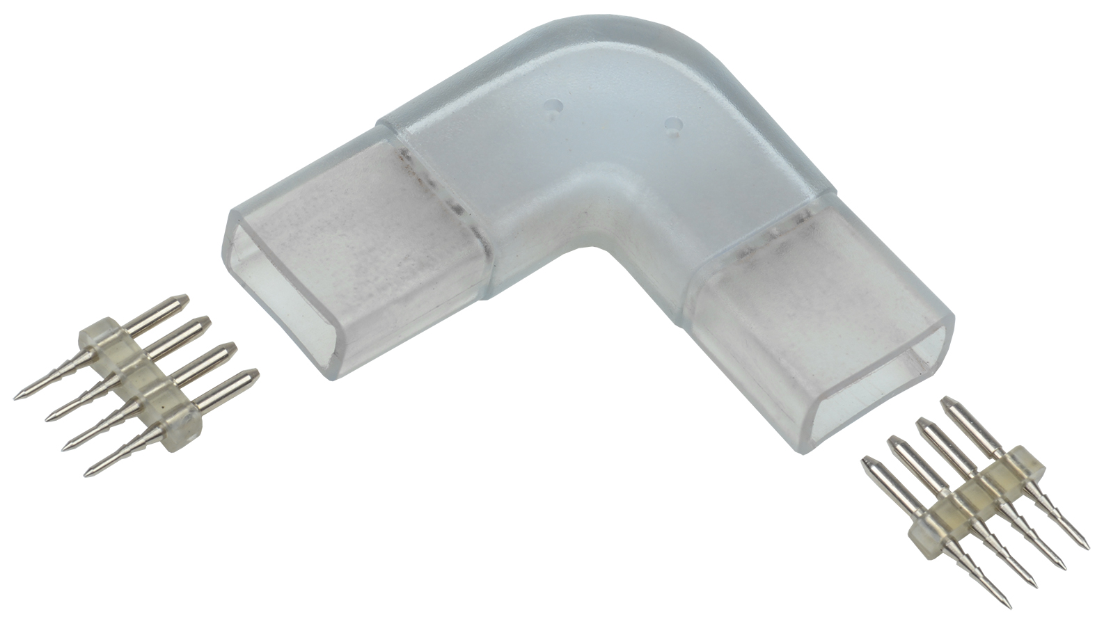 Коннектор угловой 5 шт RGB 14мм (разъем-разъем)