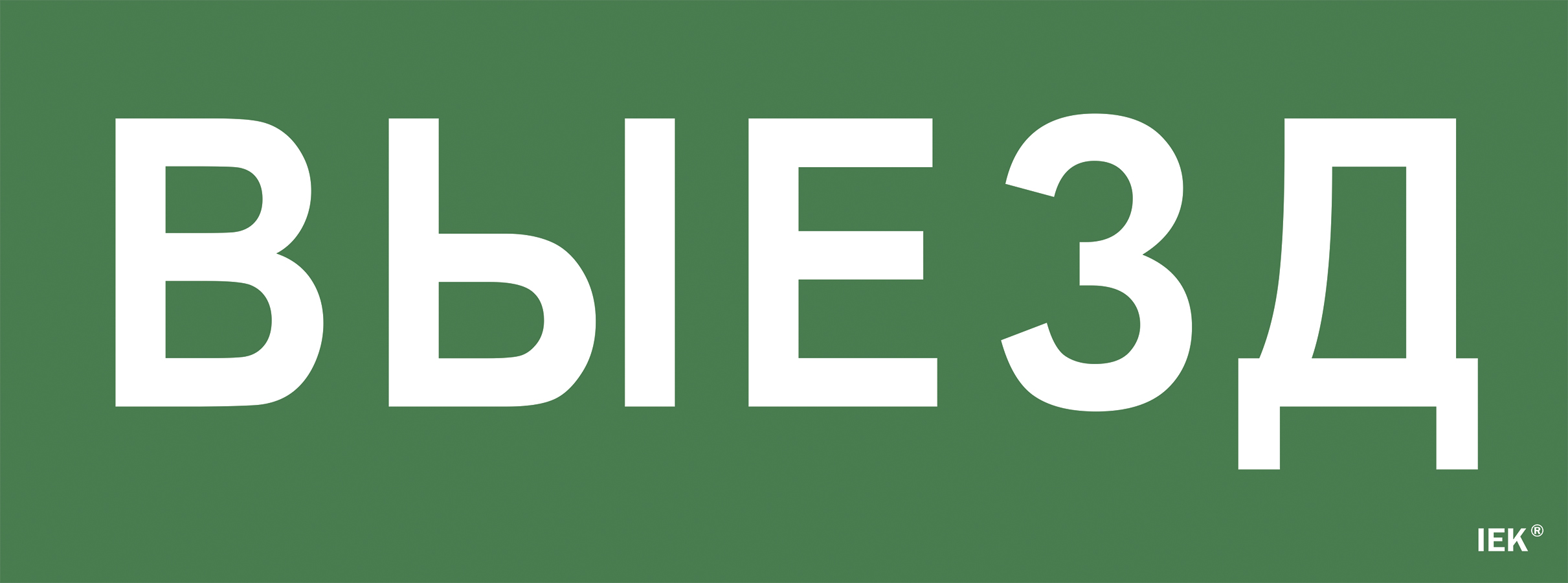 Этикетка самоклеящаяся 350х130 мм ''Выезд''