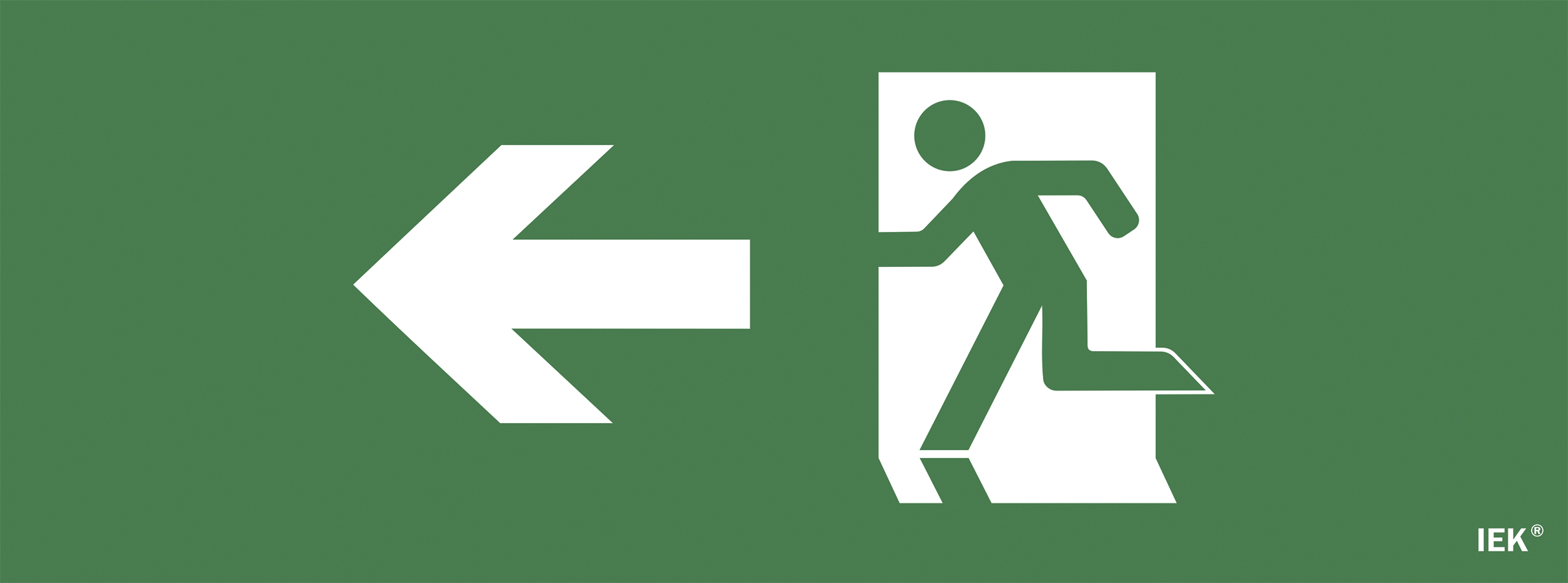 Этикетка самоклеящаяся 350х130 мм ''Фигура/стрелка влево''