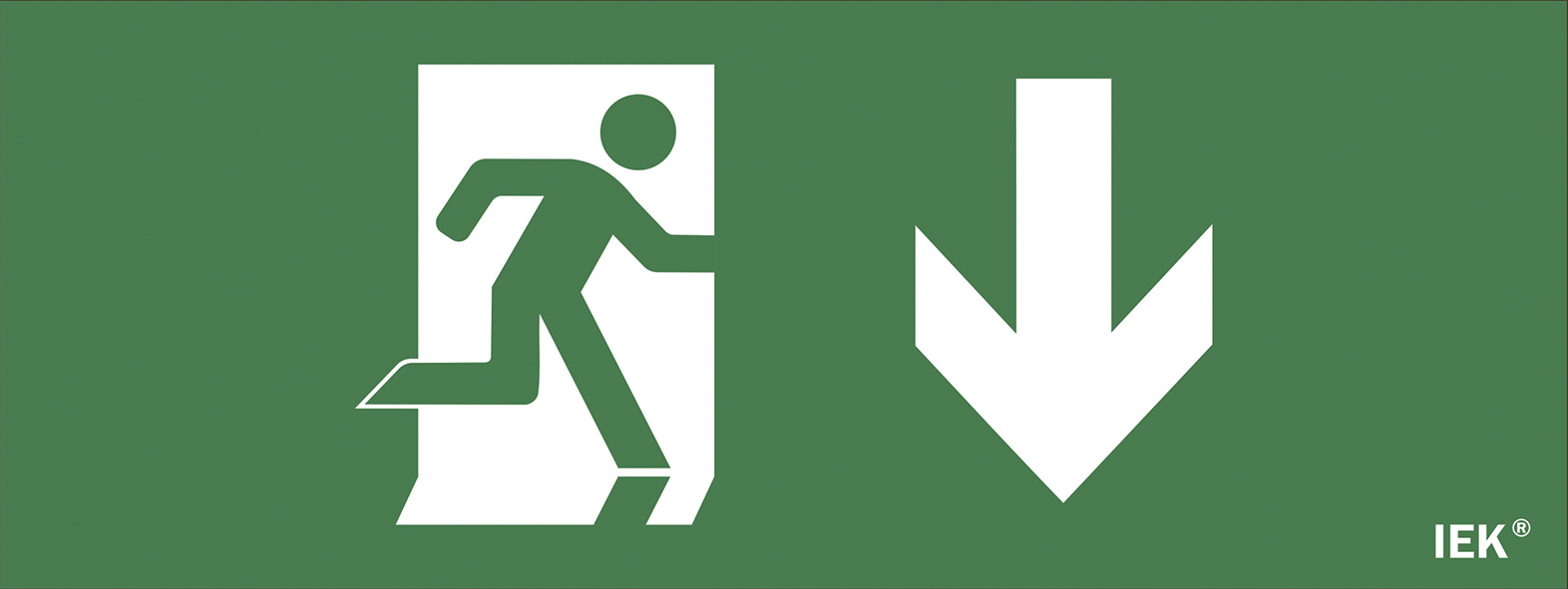 Этикетка самоклеящаяся 240х90 мм ''Фигура/стрелка вниз''