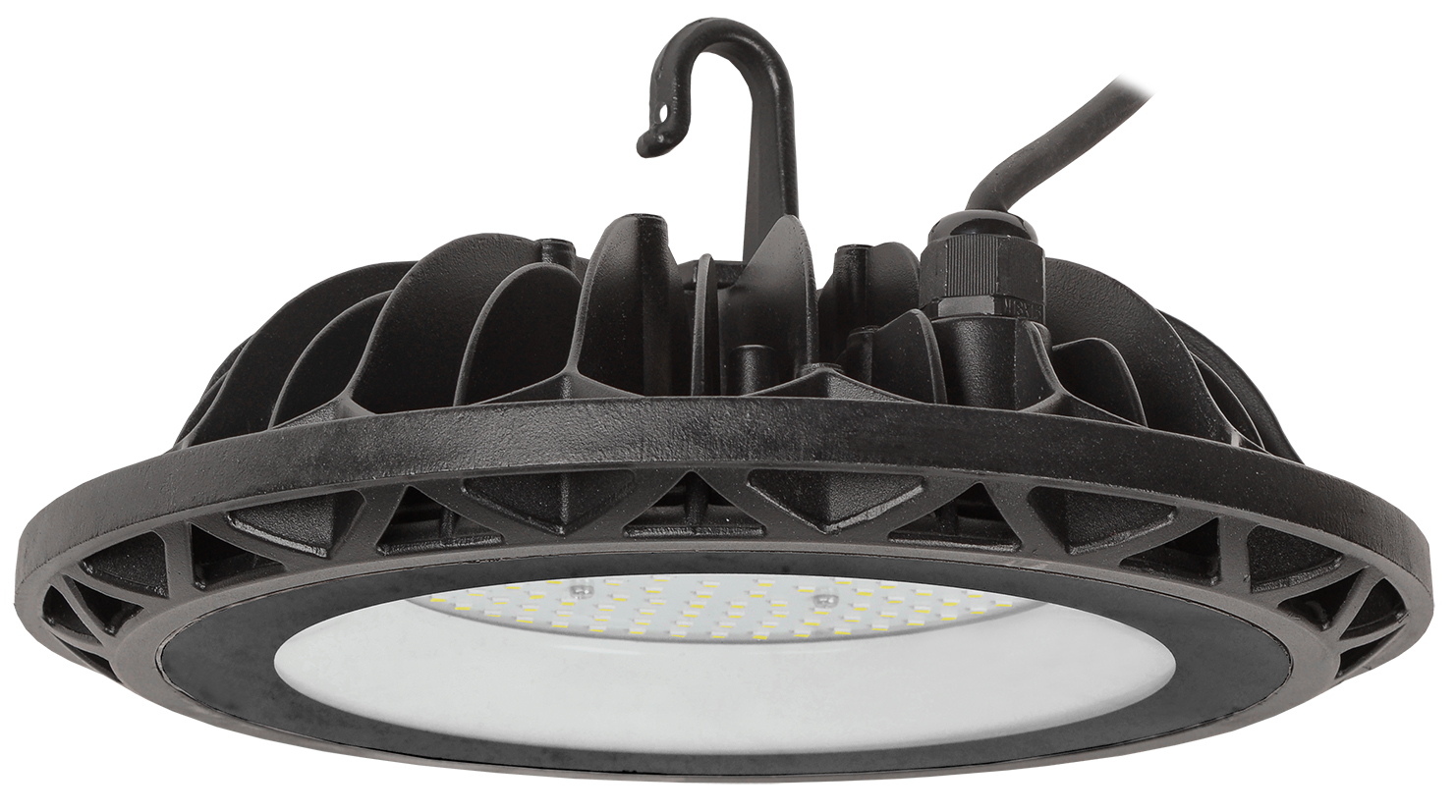 Светильник для высоких пролетов промышленный хайбей ДСП 4004 150Вт 6500К IP65 алюминий HIGH BAY