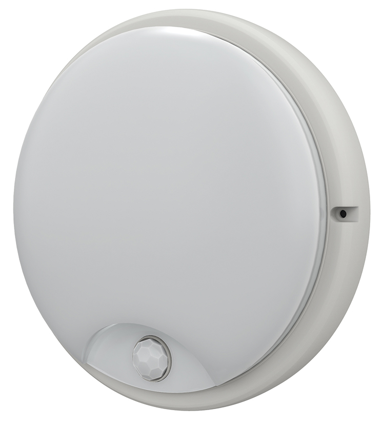 Светильник светодиодный ДПО 4200Д 12Вт IP54 6500K круг белый с инфракрасным датчиком движения