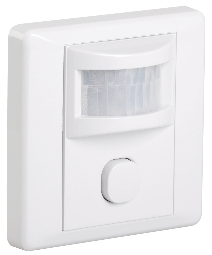 Датчик движения ДД 029 белый, максимальная нагрузка 600 Вт, угол обзора 120 градусов, дальность 9м, IP20