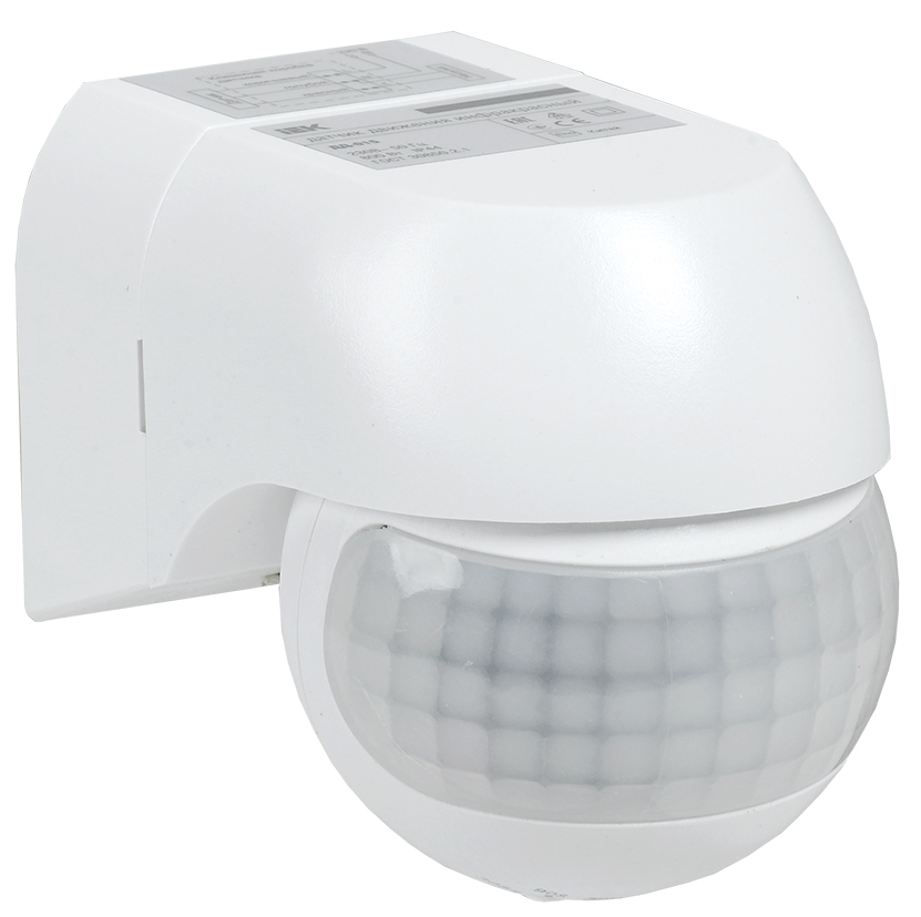Датчик движения ДД 015 белый 800 Вт 180 градусов 12м IP44