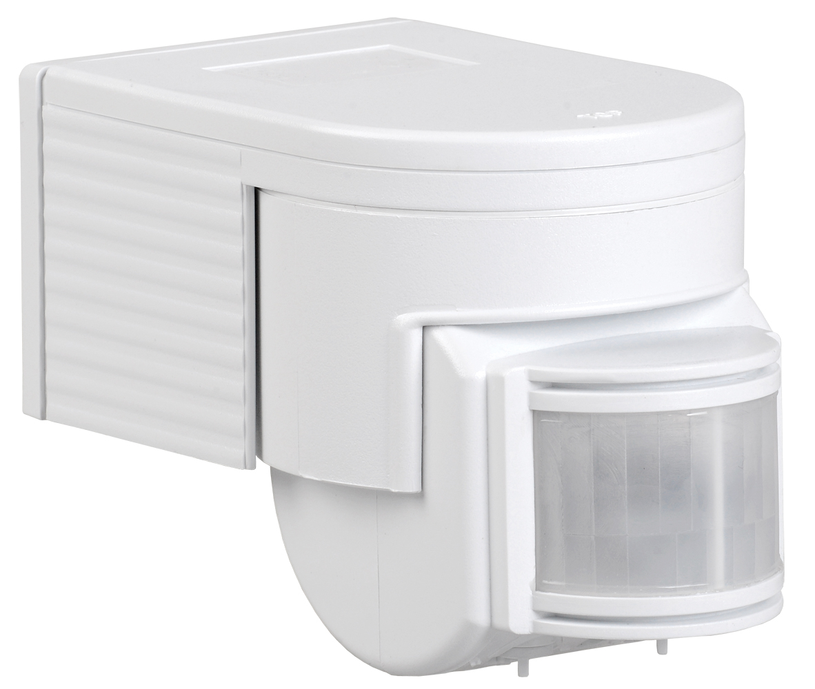 Датчик движения ДД 012 белый, максимальная нагрузка 1100 Вт, угол обзора 180 градусов, дальность 12м, IP44