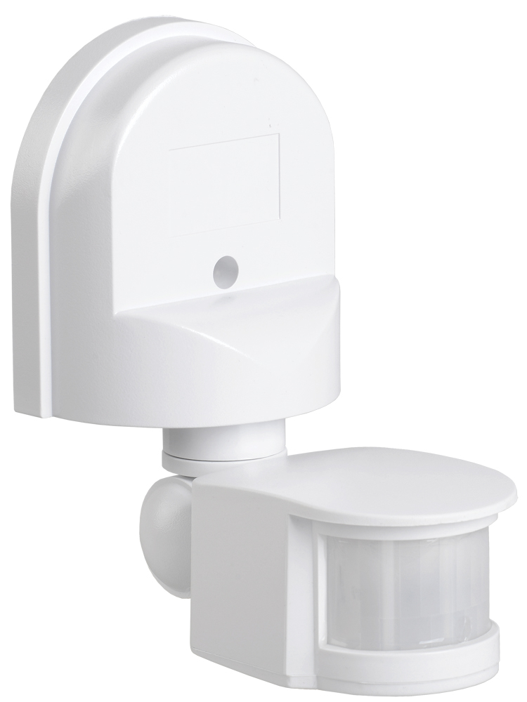 Датчик движения ДД 008 белый, максимальная нагрузка 1100 Вт, угол обзора 180 градусов, дальность 12м, IP44