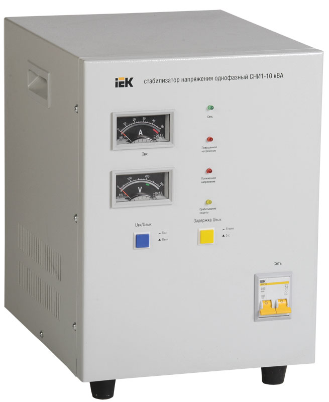 Стабилизатор напряжения однофазный СНИ1-10 кВА IVS10-1-10000 IEK