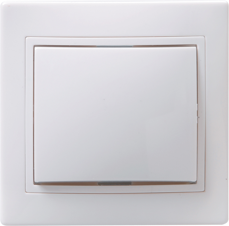 KVARTA Выключатель 1-клавишный 10А ВС10-1-0-КБ белый GENERICA