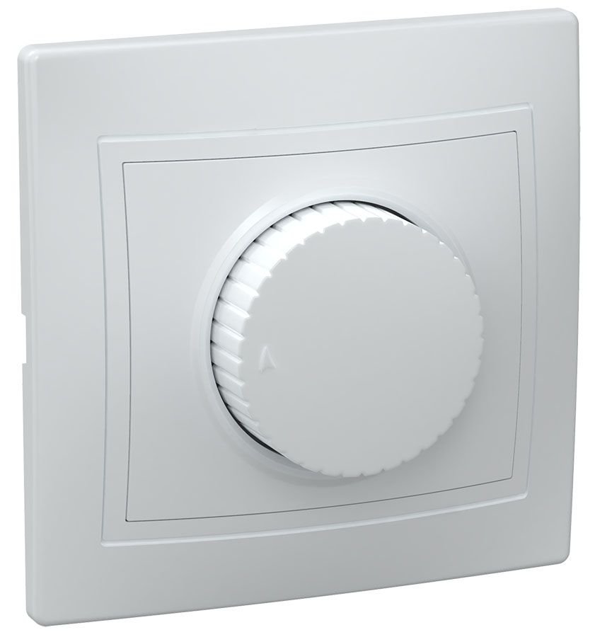 KVARTA Светорегулятор поворотный 400Вт ВСР10-1-0-КБ белый GENERICA