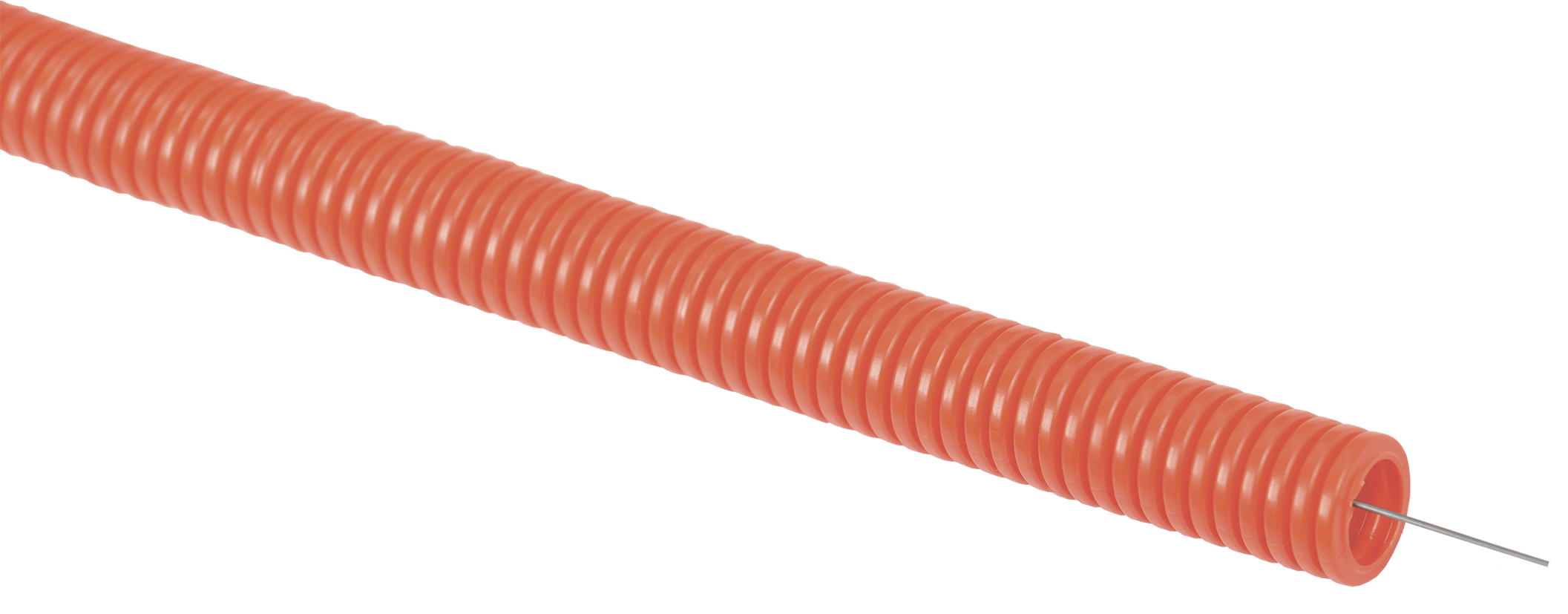 Труба гофрированная ПНД d=16мм с зондом оранжевая (50м) IEK