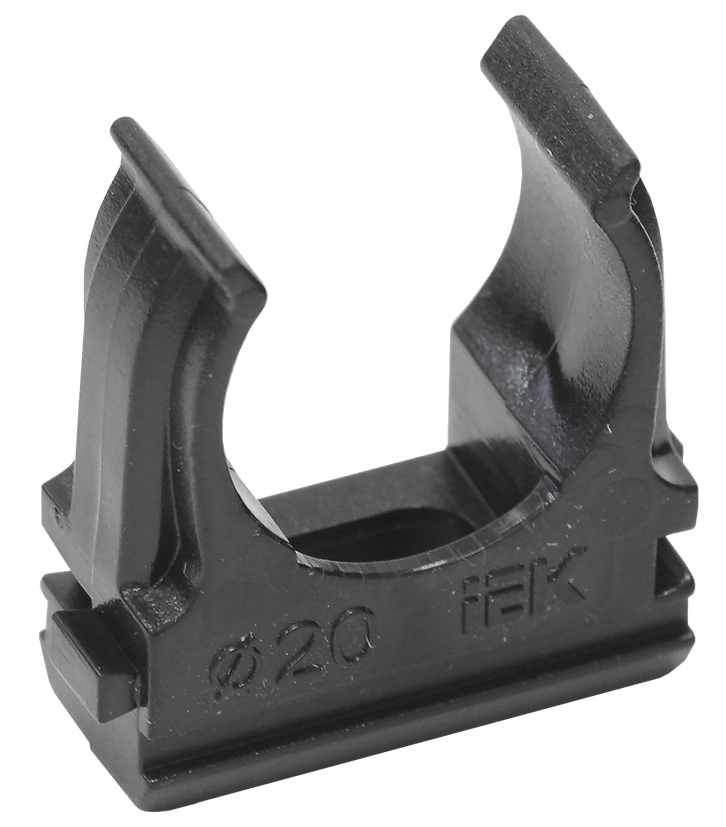 Держатель с защёлкой CF20 черный (комплект 10шт.)