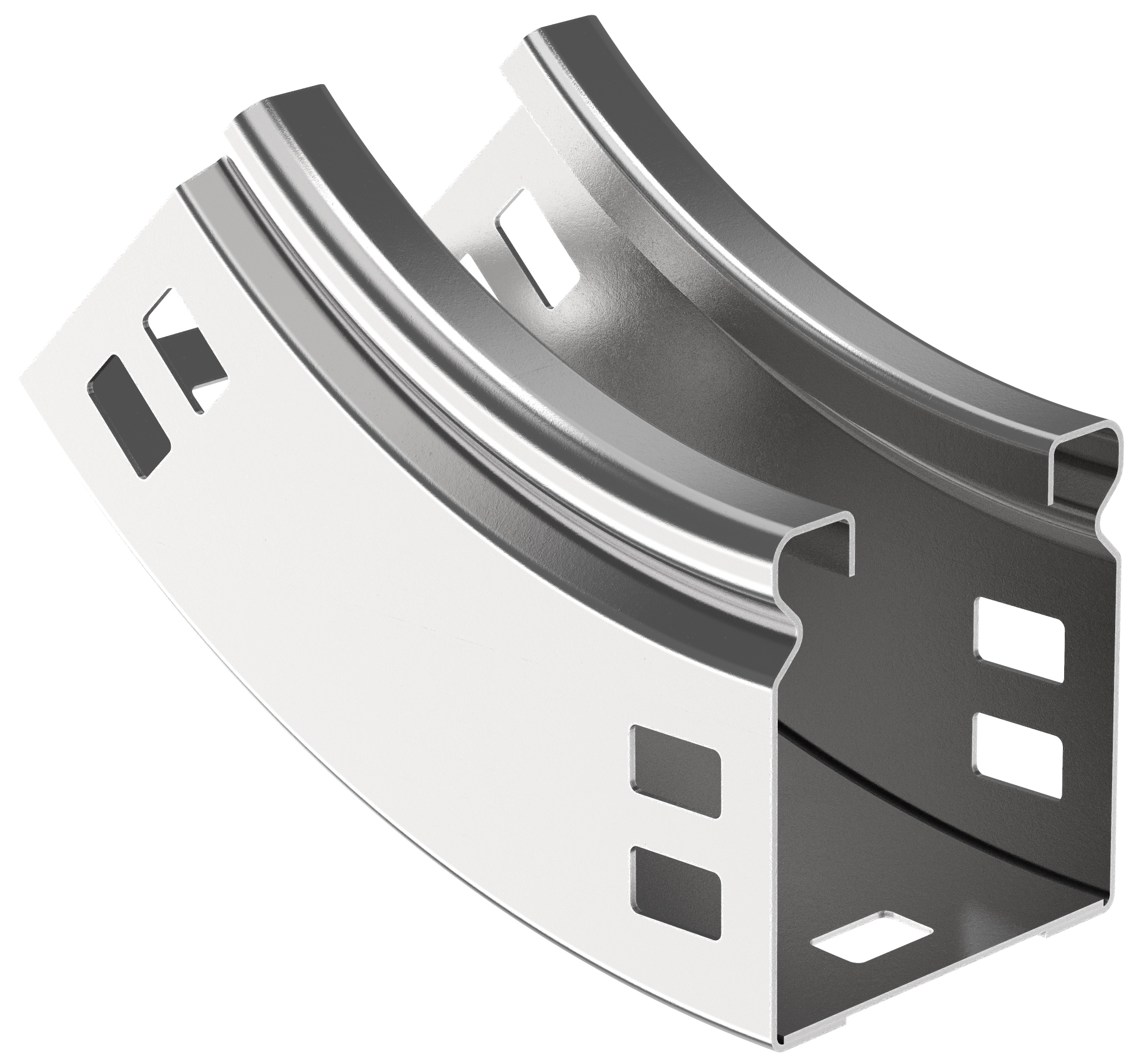 Поворот плавный 45 градусов тип В10 ESCA 50х50 мм