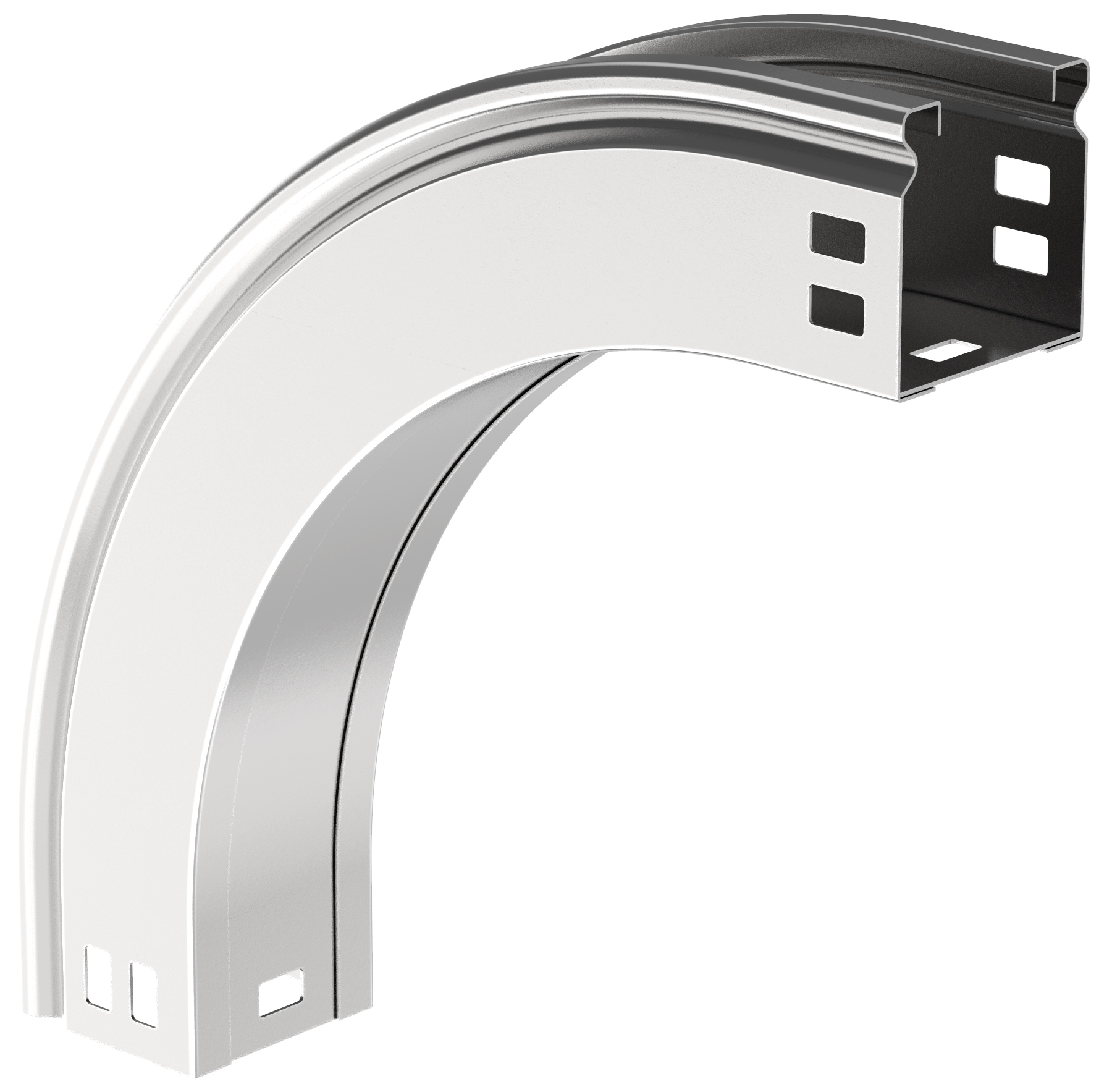 Поворот плавный 90 градусов тип В20 ESCA 50х150 мм