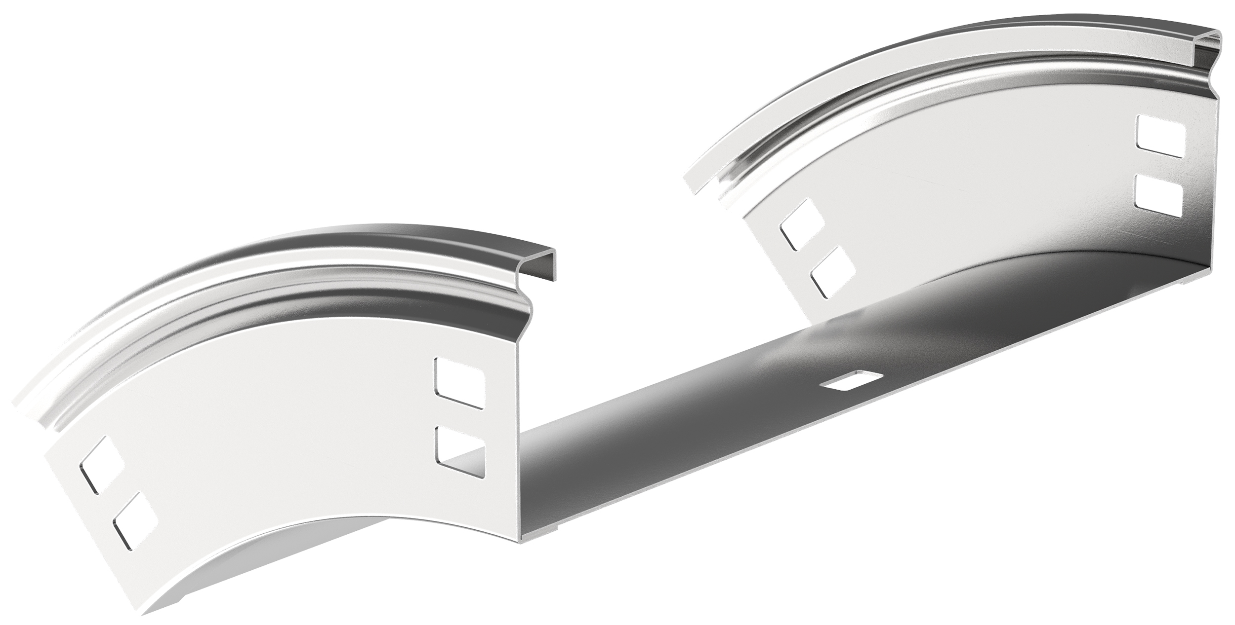 Поворот плавный 45 градусов тип В20 ESCA 80х400 мм