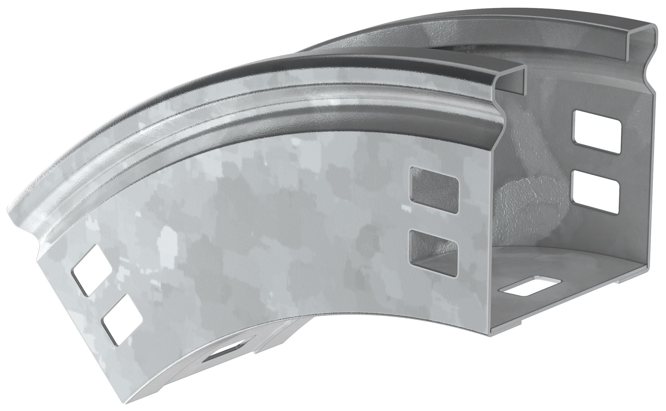 Поворот плавный 45 градусов тип В20 ESCA 50х50 мм HDZ