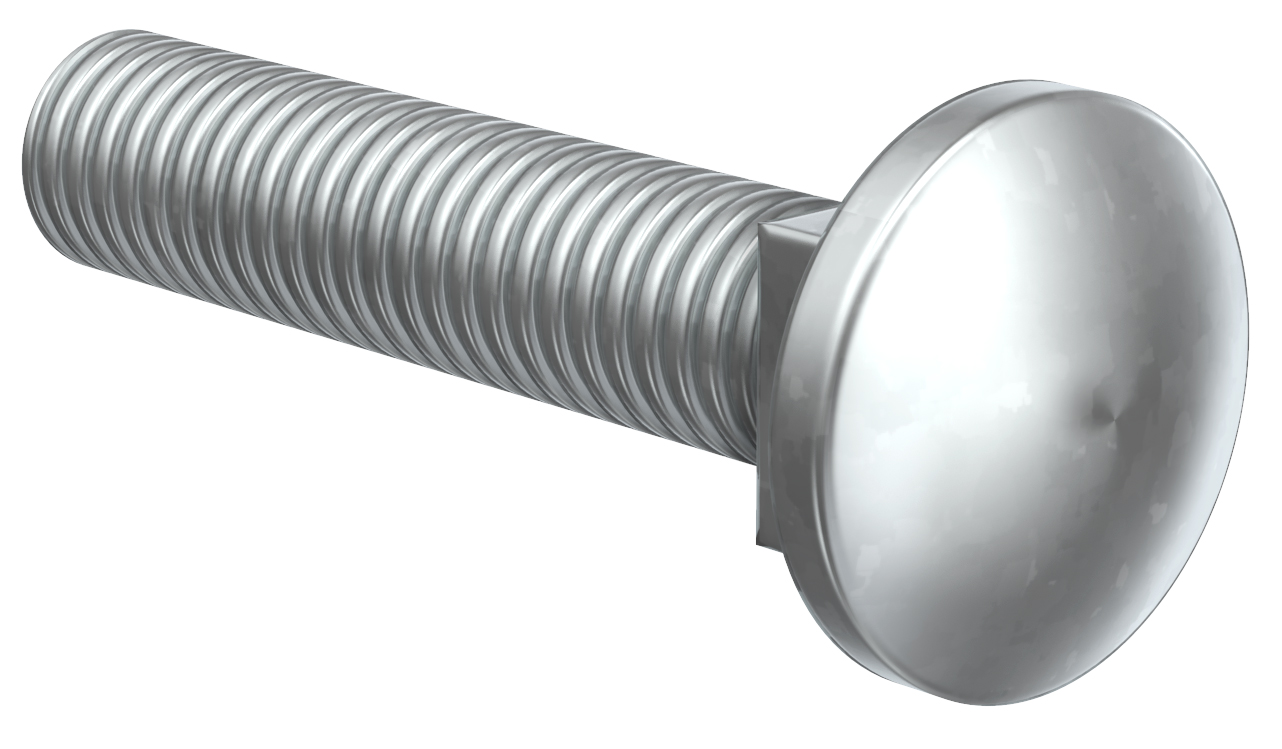 Винт с гладкой головкой и квадратным подголовник. M6х30 HDZ