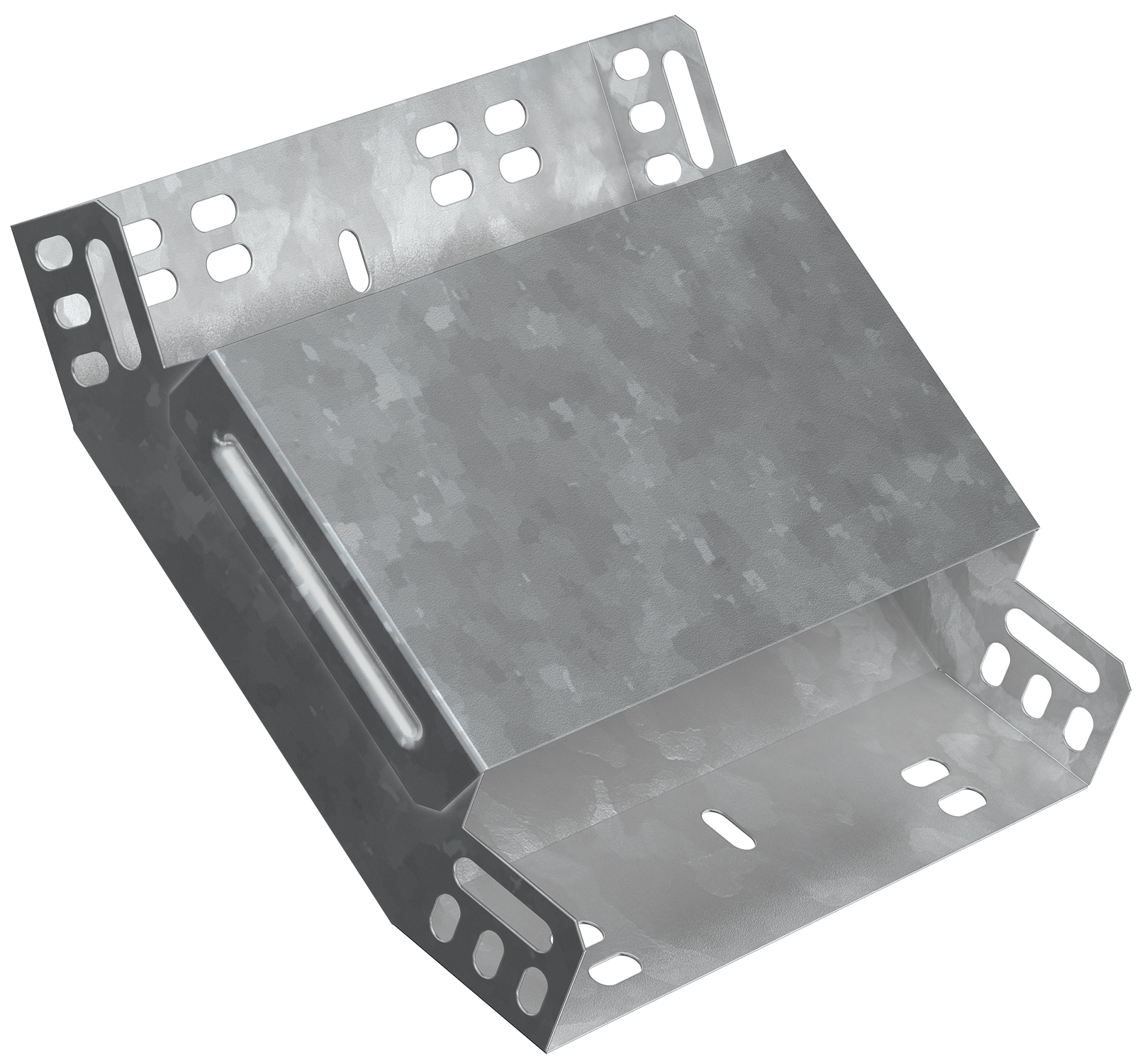 Поворот на 45 градусов вертикальный внутренний 80х300 горячеоцинкованный