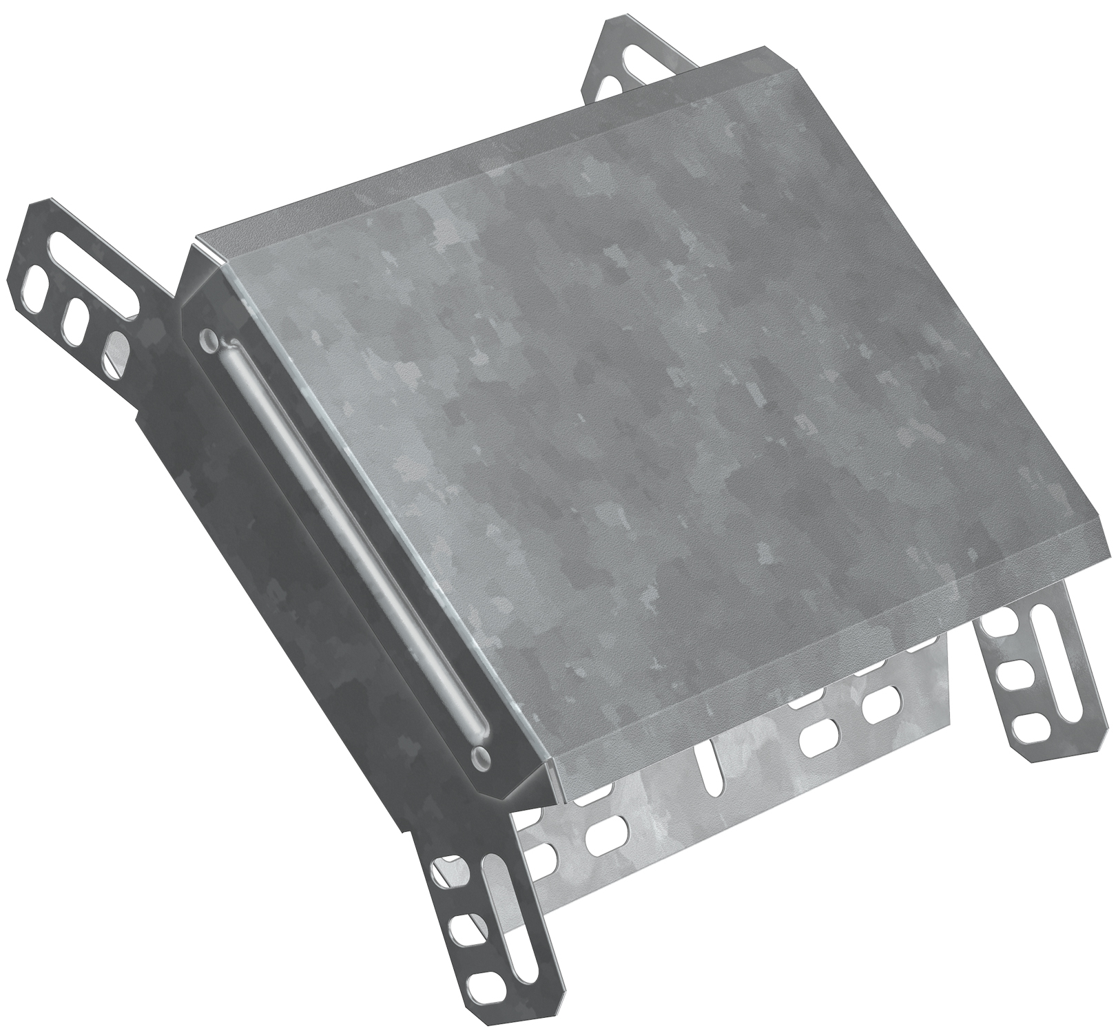 Поворот на 45 градусов вертикальный внешний 80х500 горячеоцинкованный