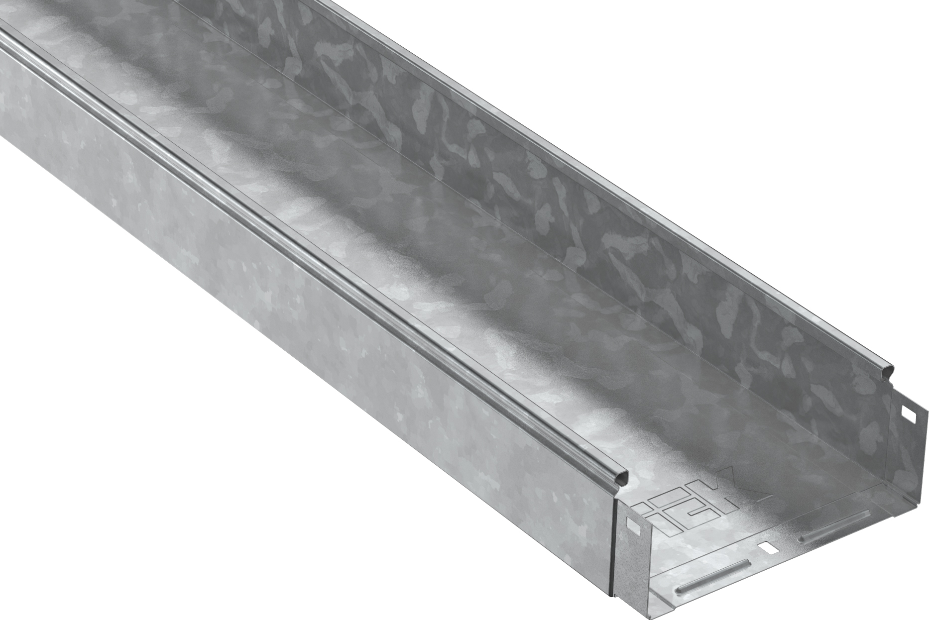 Лоток неперфорированный 80х150х3000мм горячеоцинкованный