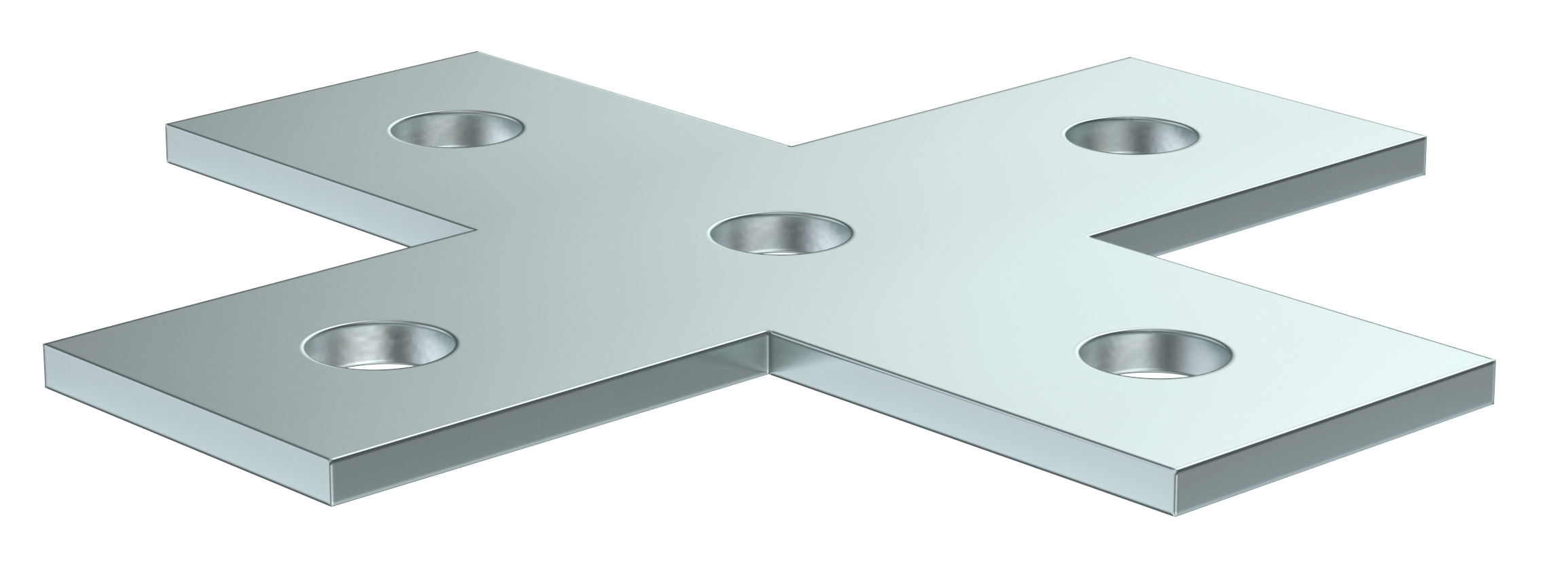 Пластина соединительная X-образная для STRUT-профиля EZ