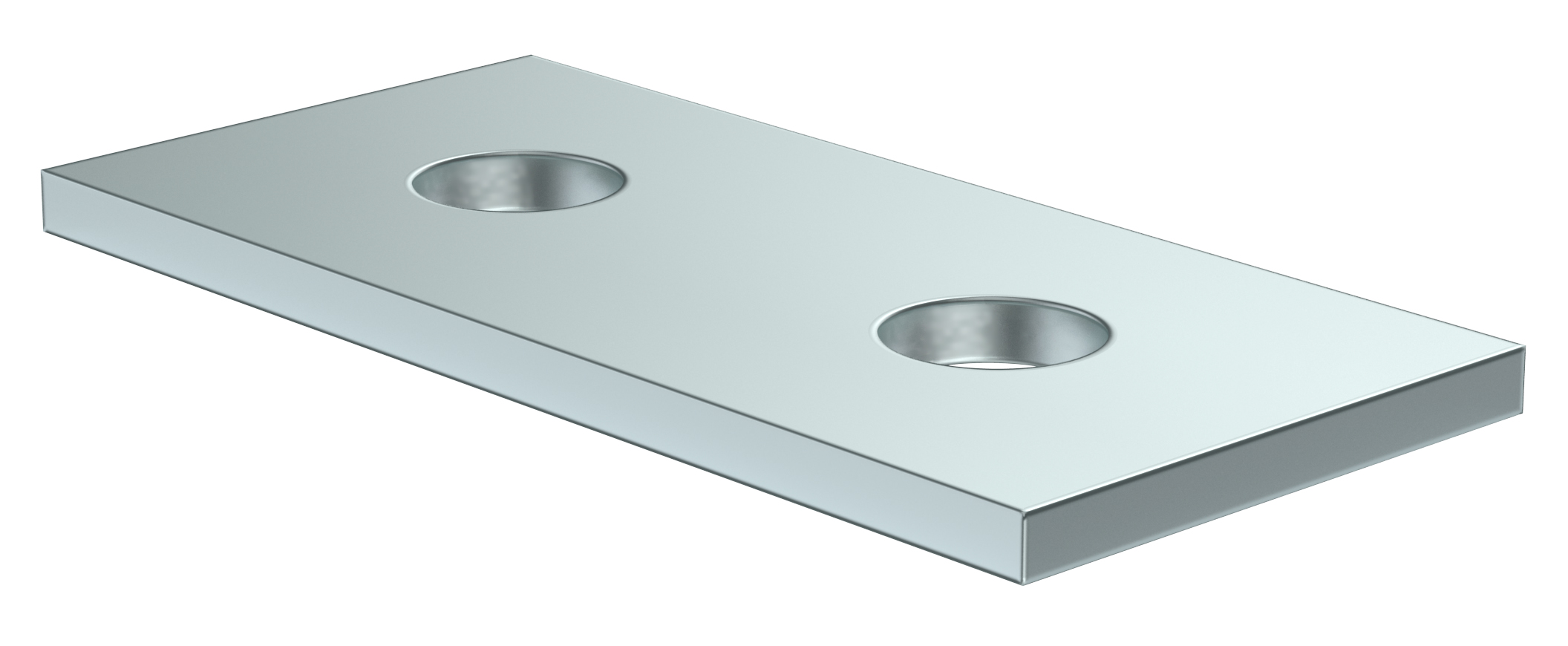 Пластина соединительная с 2 отверстиями для STRUT-профиля HDZ