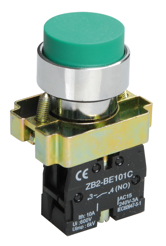 Кнопка управления LAY5-BL31 без подсветки зеленая