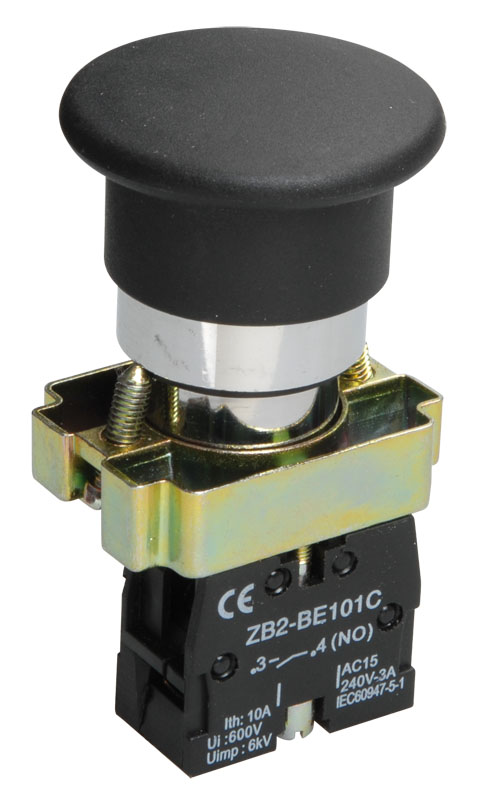 Кнопка управления LAY5-BC21 Грибок без подсветки