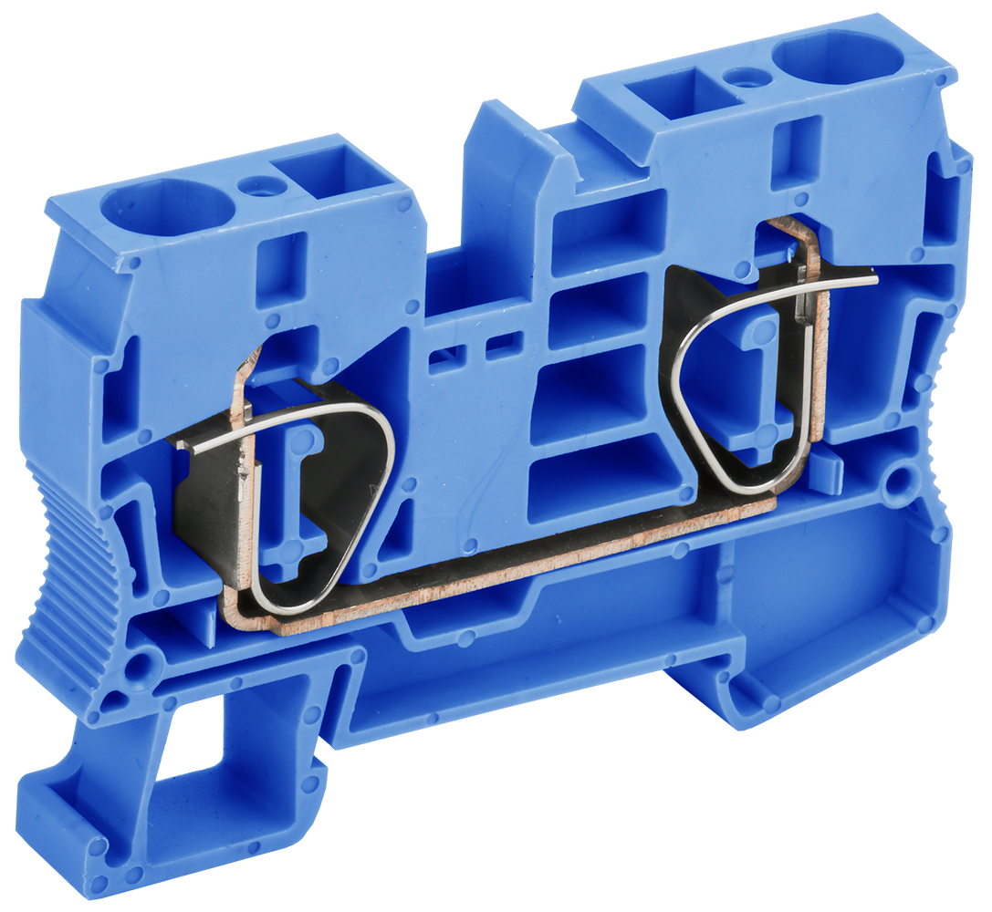 Клемма пружинная КПИ 2в-10 70А синий