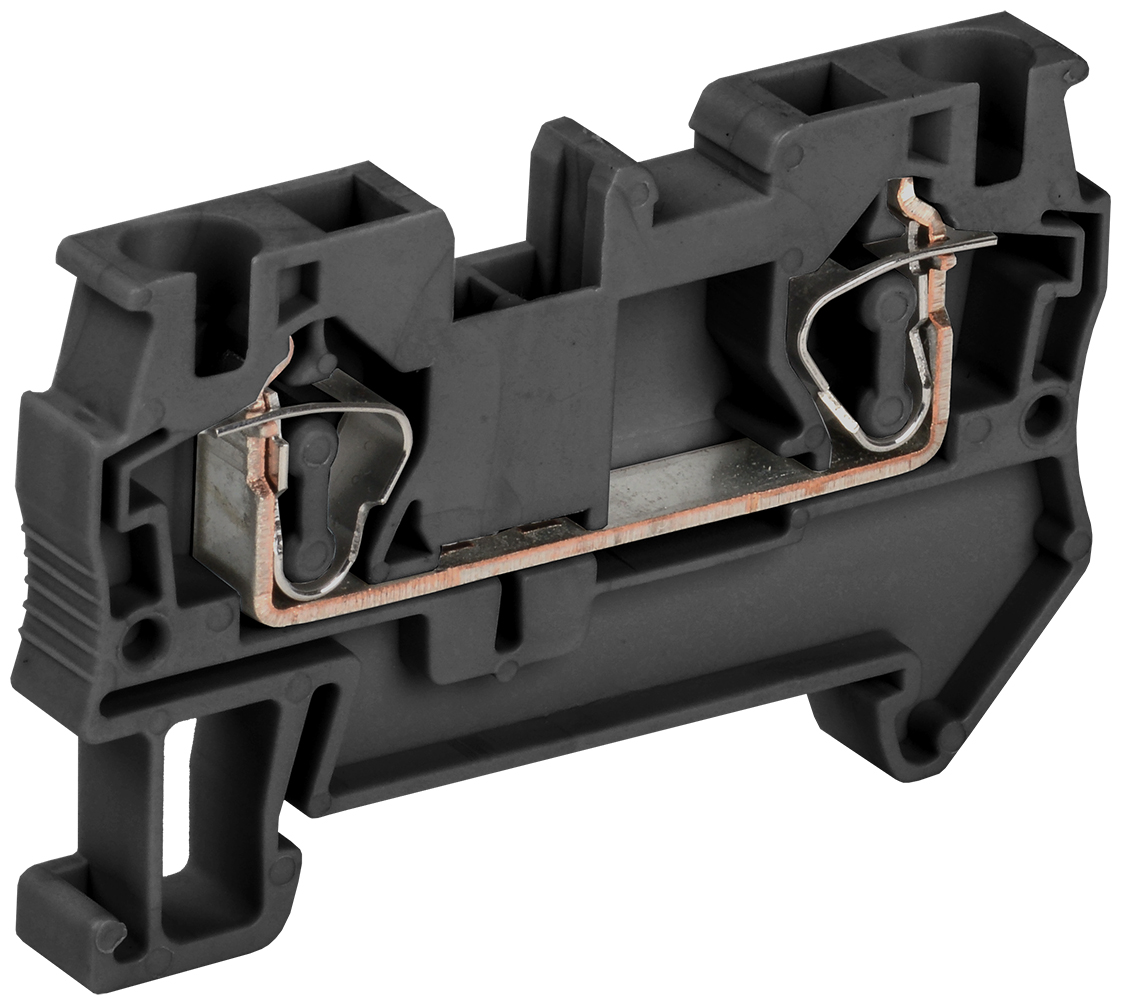 Клемма пружинная КПИ 2в-4 41А черный