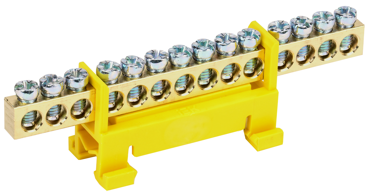 Шина PE земля на DIN-изоляторах тип Стойка ШНИ-6х9-14-С-Ж