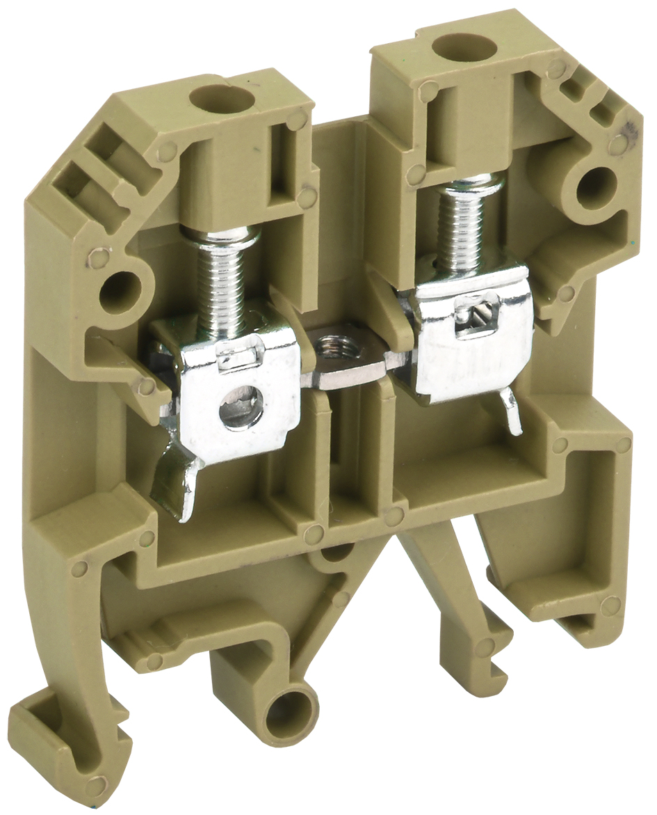 Клемма винтовая КВИ-4мм2 желтая