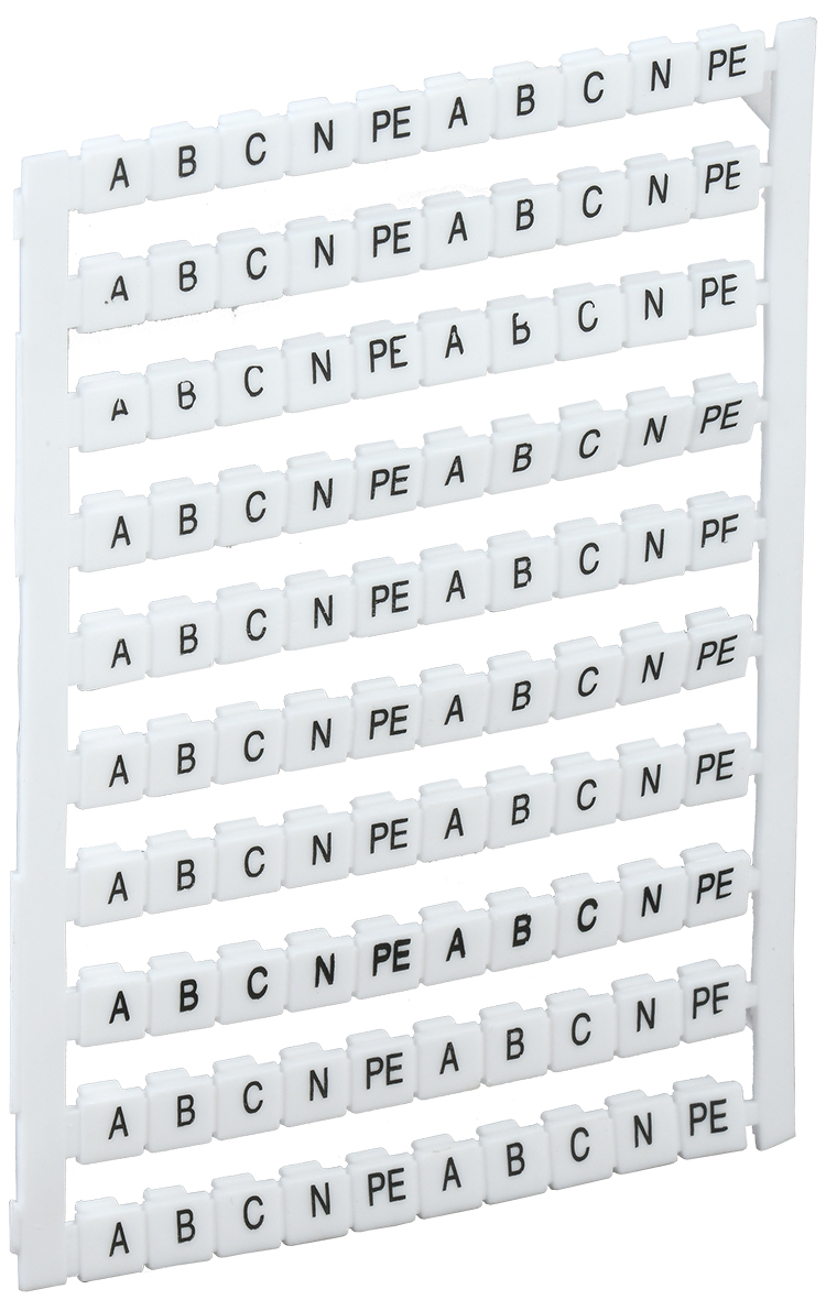 Маркеры для КВИ-4/16мм2 с символами ''A, B, C, N, PE''