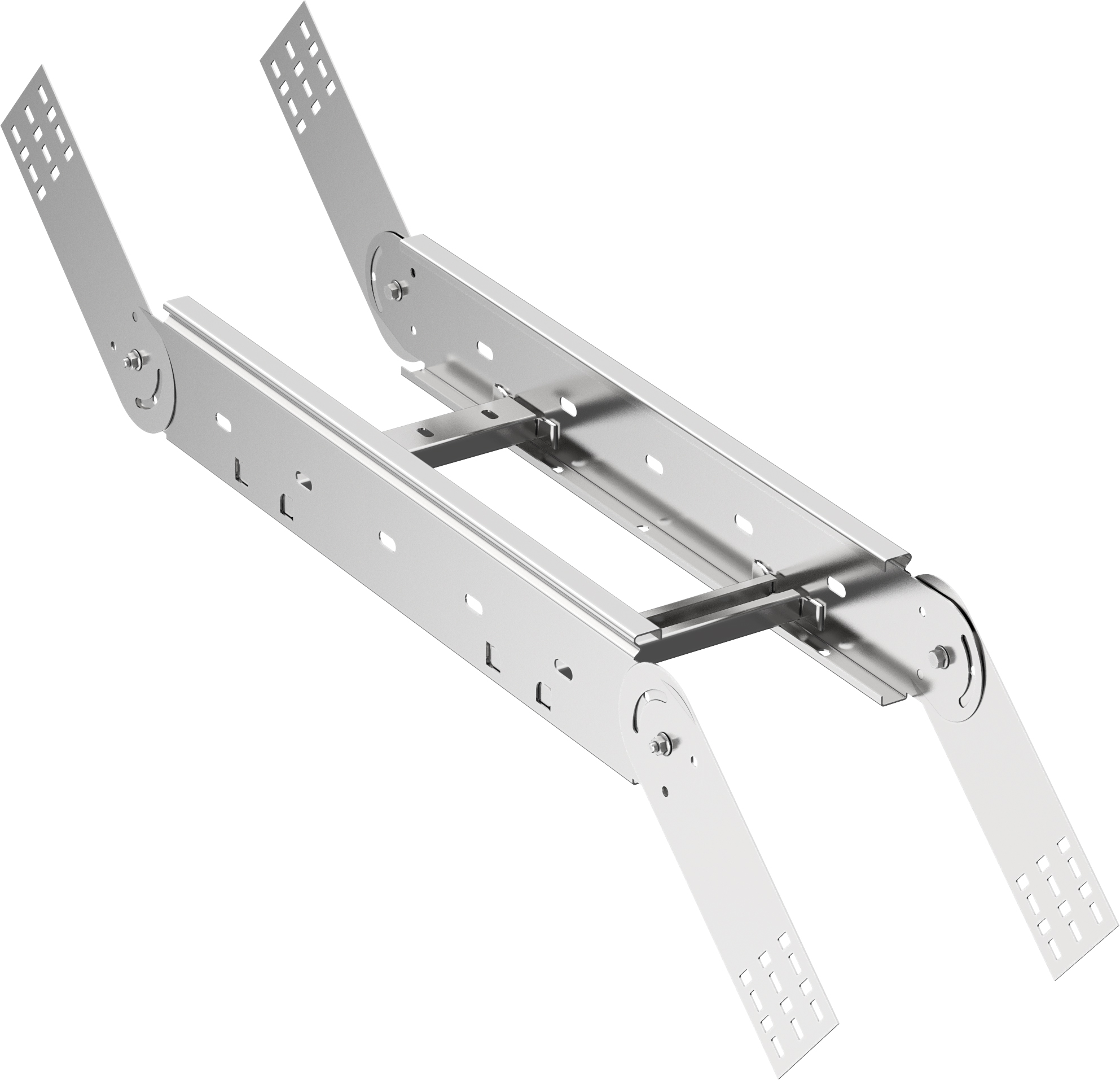 Поворот вертикальный шарнирный лестничный LESTA 100х300 мм