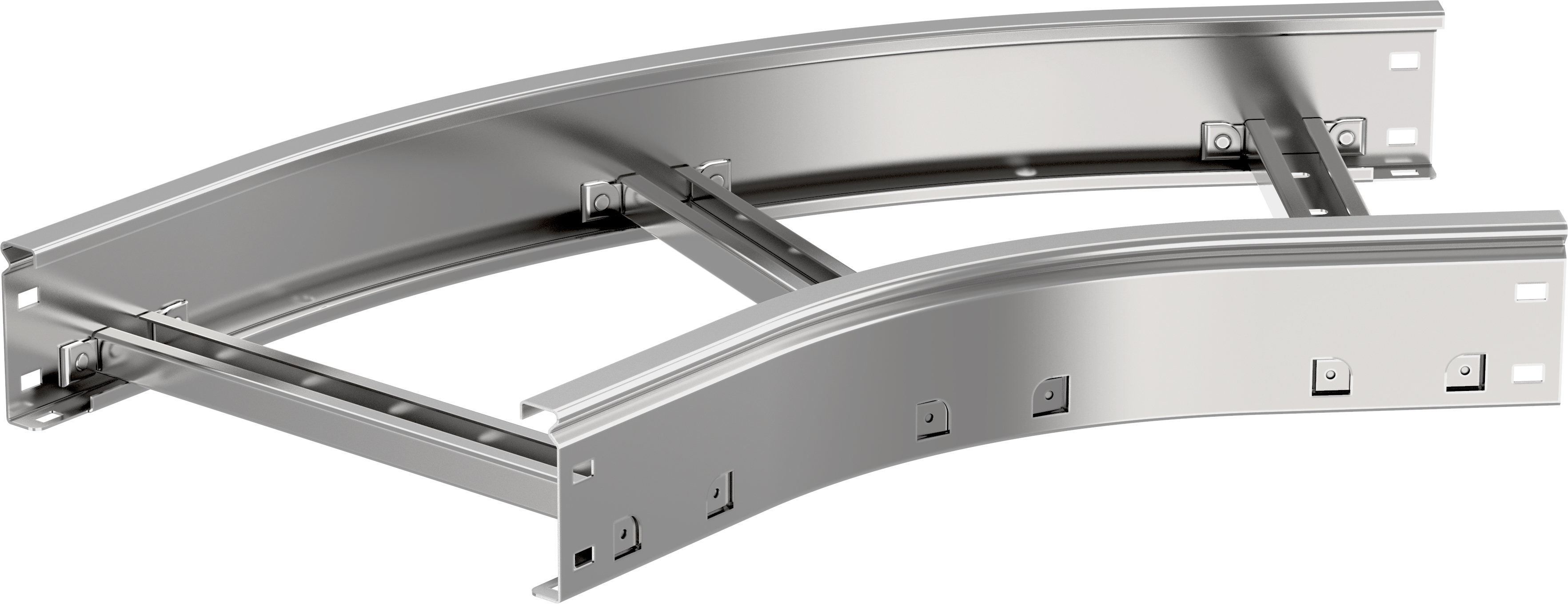 Поворот лестничный LESTA 45 градусов 80х500 мм R300