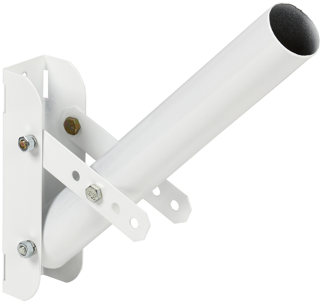 Кронштейн КР-2М D 48мм L 350мм под монтажную ленту регулируемый угол белый