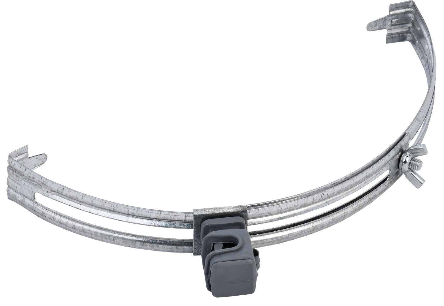 Держатель проводника круглого 6-8 мм для конька оцинкованная сталь