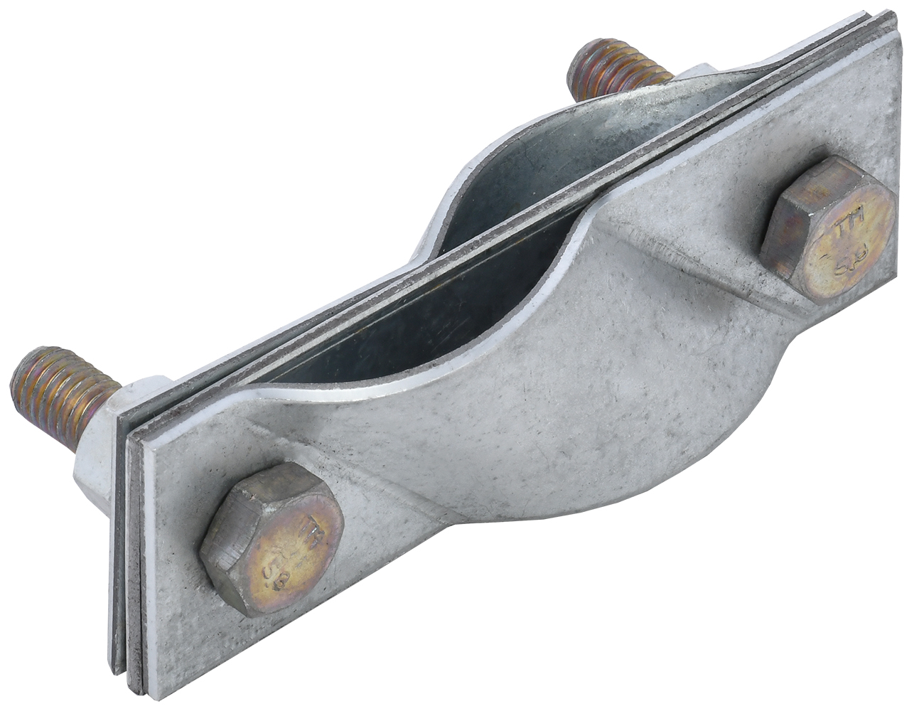 Зажим заземления диагональный стержень-стержень оцинкованная сталь