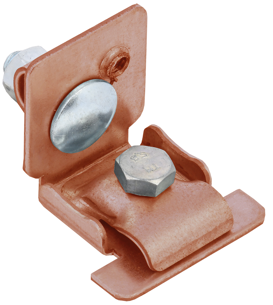 Держатель проводника круглого универсальный 6-10 мм фальц 0,7-8 мм медь