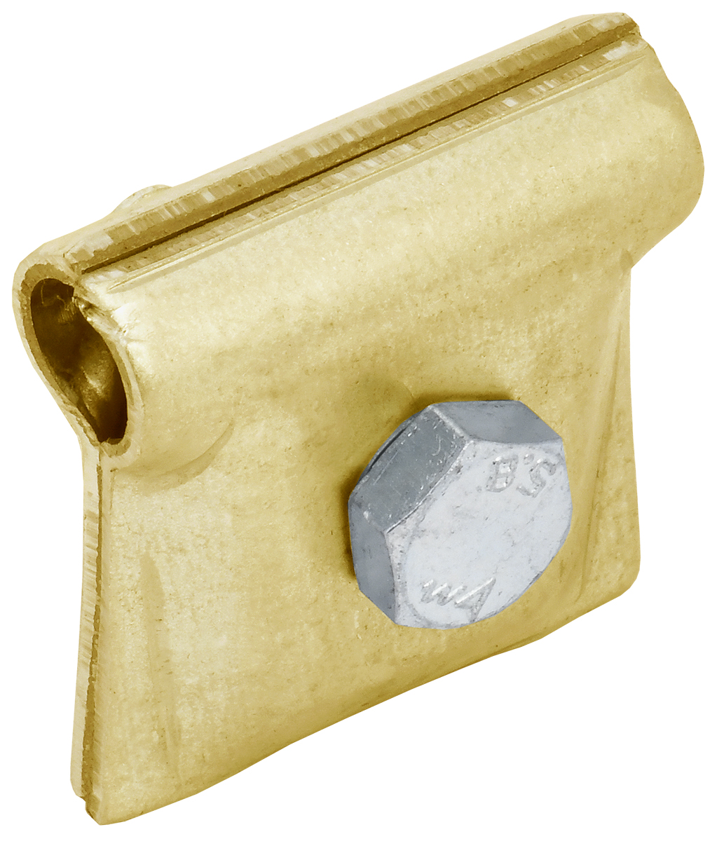 Зажим соединительный круглого проводника 6-12 мм латунь