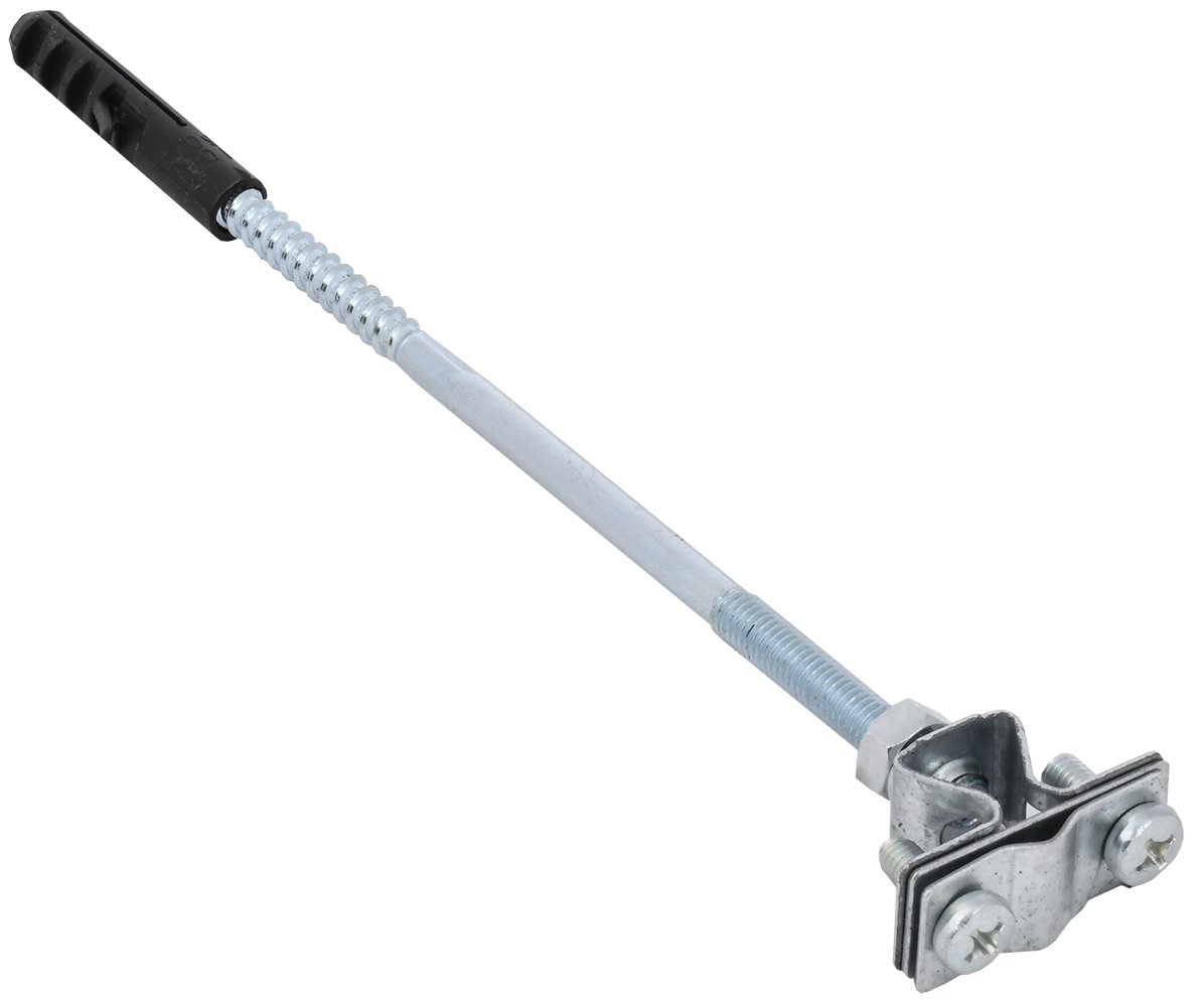 Держатель проводника круглого 8-10 мм для бетонного фасада оцинкованная сталь