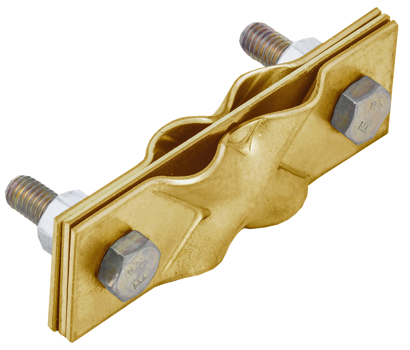 Зажим заземления диагональный полоса/пруток-полоса/пруток латунь