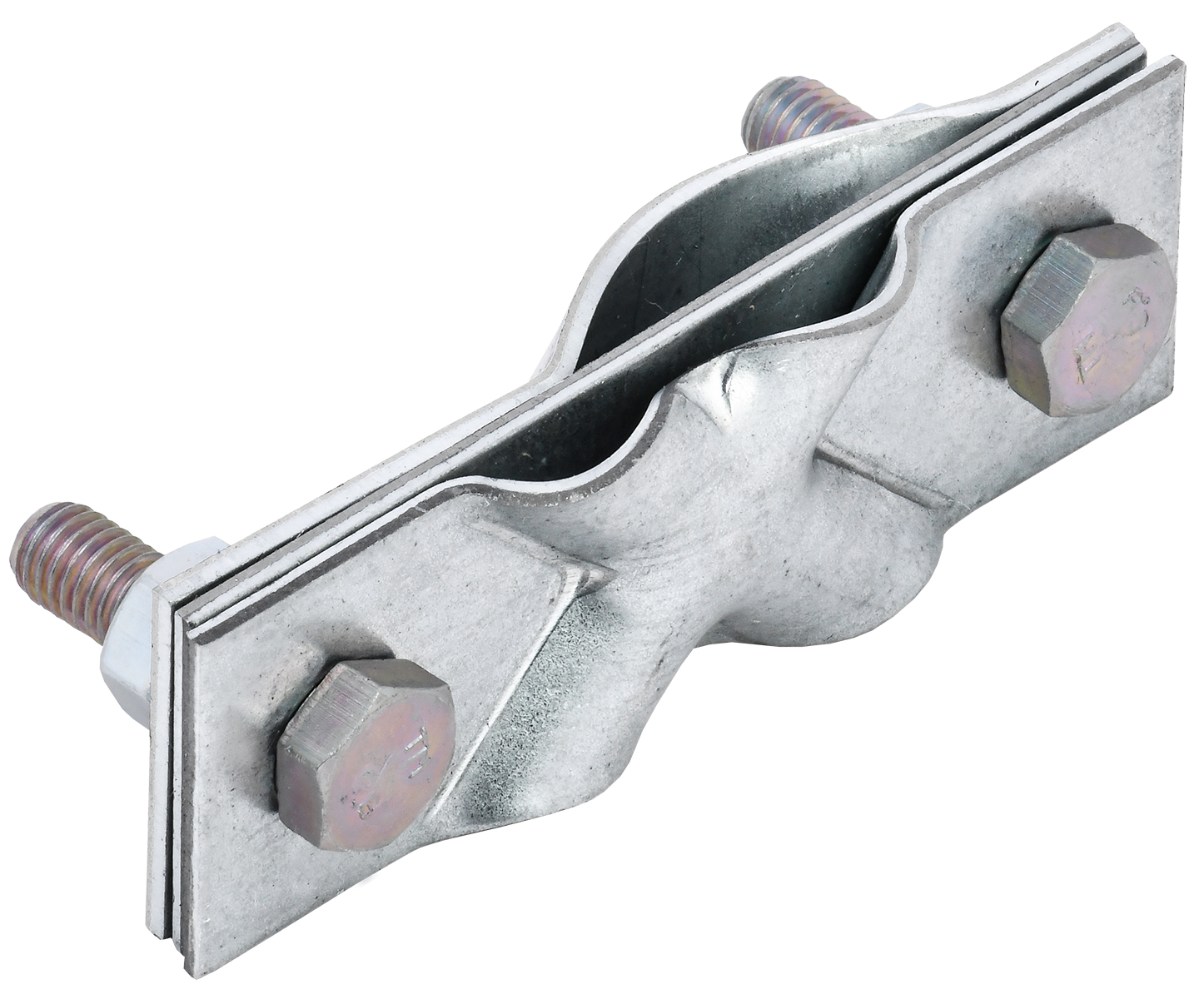 Зажим заземления диагональный стержень-полоса/пруток нержавеющая сталь