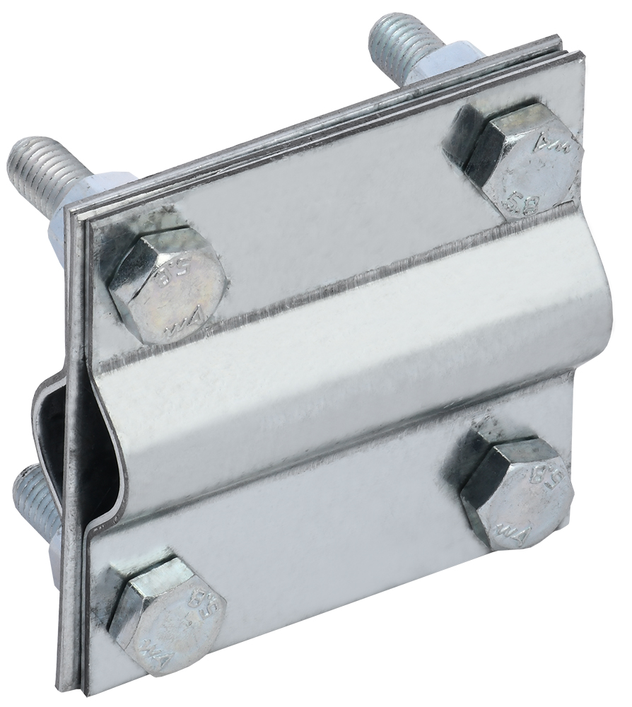 Зажим заземления крестообразный стержень-стержень оцинкованная сталь