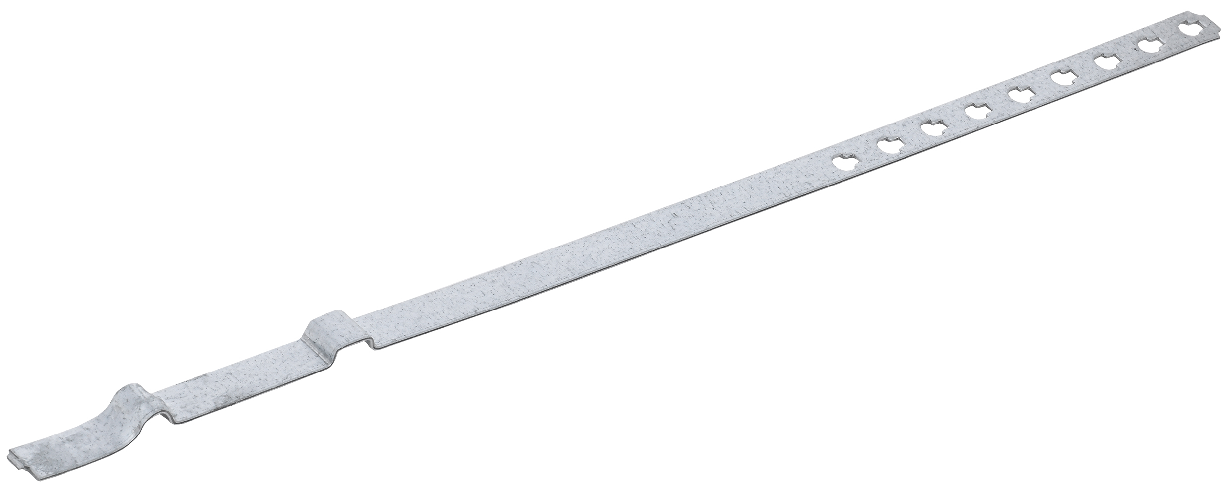 Держатель проводника круглого 8 мм для водосточных труб 80-120 мм оцинкованная сталь