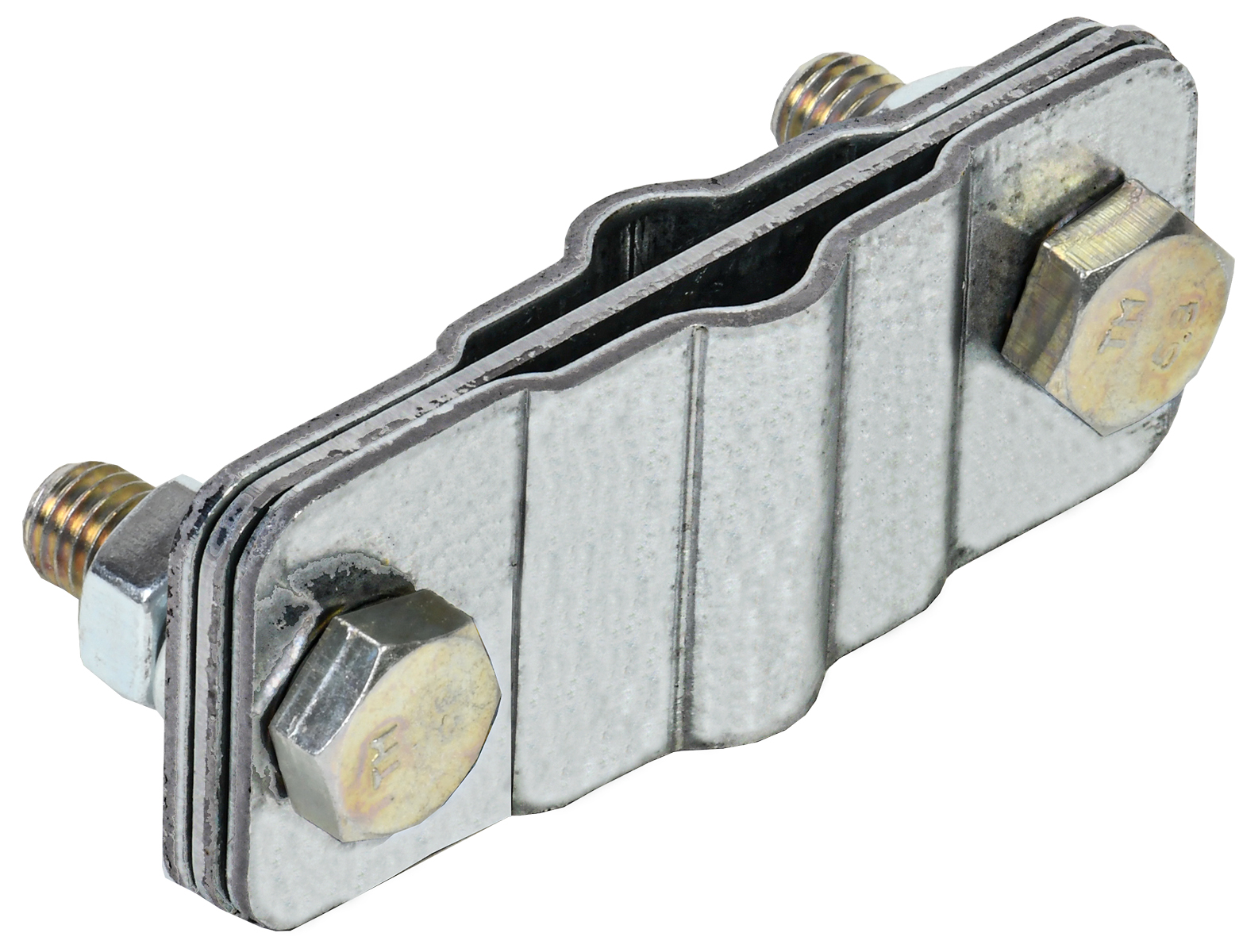 Зажим соединительный параллельный полоса/пруток—полоса/пруток оцинкованная сталь